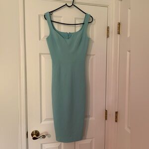 Elegant Blue Sleeveless Dress